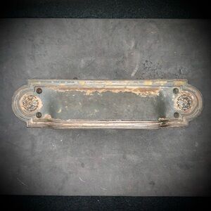 Vintage Cast iron Bin Cup Pull Handle ROLAND